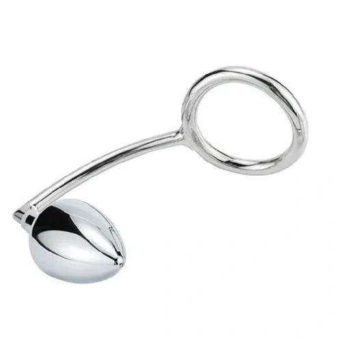 Set 4663 Steel DiscreetChoice Ring with Anal Stainless Hook Cock 0122